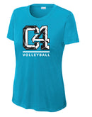 Club Four Volleyball 2026 Women's Drifit Scoop Neck Tee