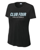 Club Four Volleyball 2026 Women's Drifit Scoop Neck Tee