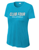 Club Four Volleyball 2026 Women's Drifit Scoop Neck Tee