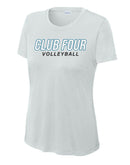 Club Four Volleyball 2026 Women's Drifit Scoop Neck Tee