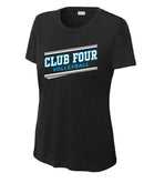 Club Four Volleyball 2026 Women's Drifit Scoop Neck Tee