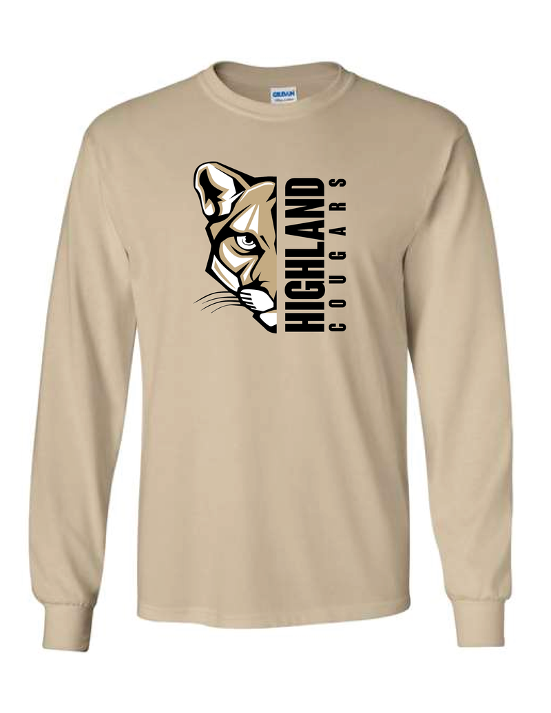 Highland Cougars Long Sleeve T-Shirt
