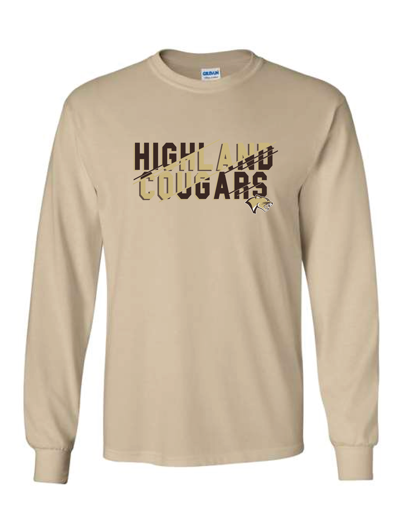 Highland Cougars Long Sleeve T-Shirt