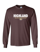Highland Cougars Long Sleeve T-Shirt