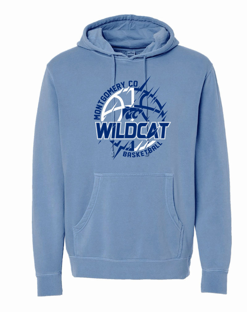 Montgomery County Basketball 2025 Pigmented Dyed Hoodie