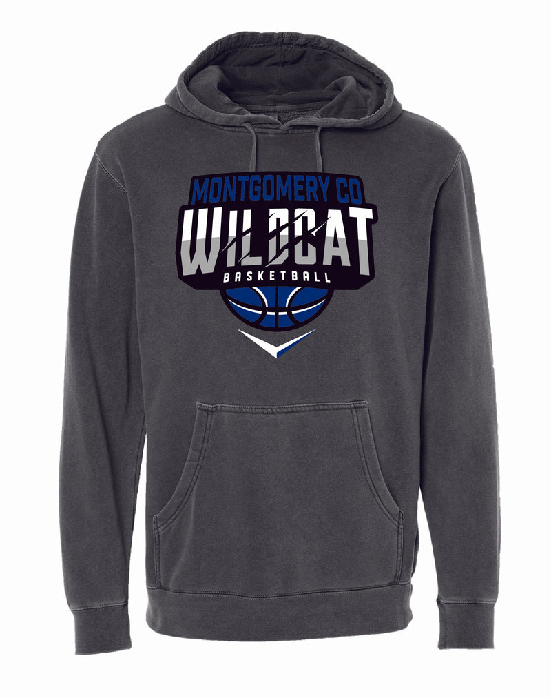 Montgomery County Basketball 2025 Pigmented Dyed Hoodie
