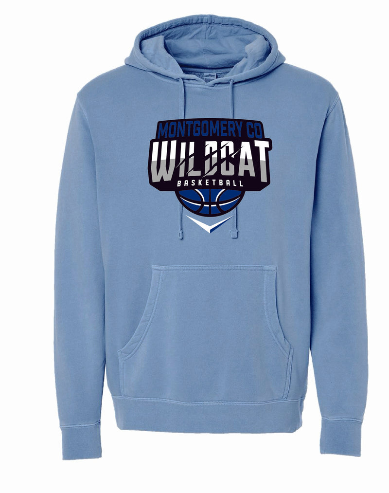Montgomery County Basketball 2025 Pigmented Dyed Hoodie