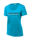 Club Four Volleyball Women's Drifit Scoop Neck Tee