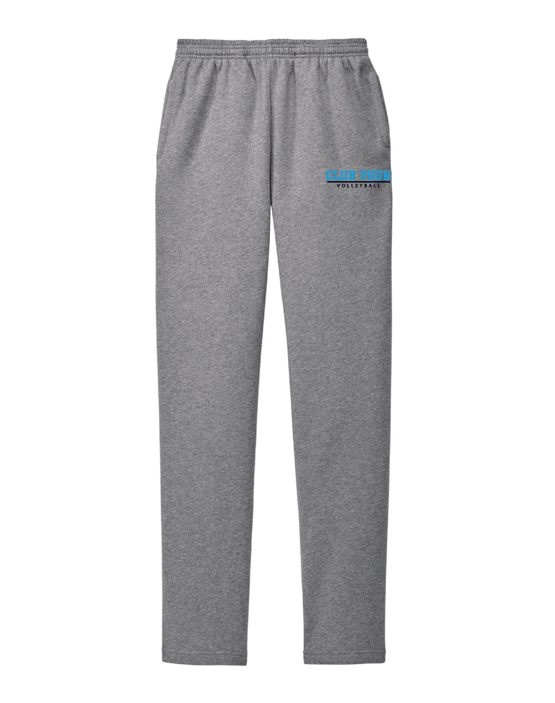 Club Four Volleyball Open Bottom Sweatpants