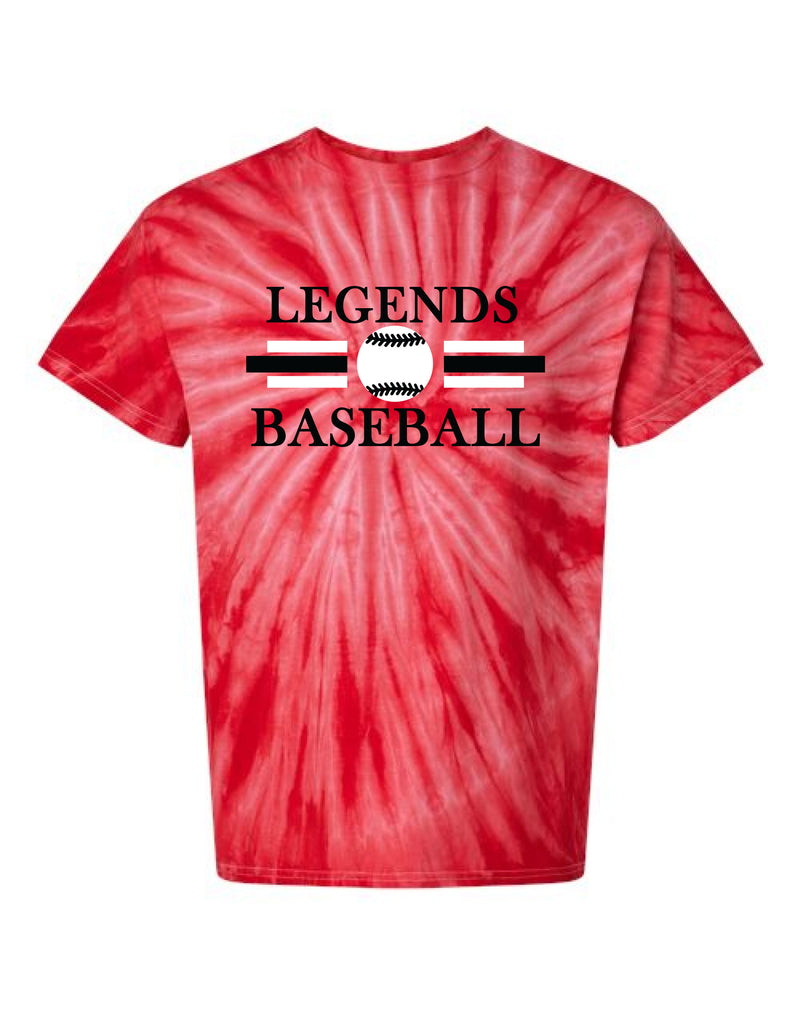 12U Legends Baseball 2024 Tie Dye T-Shirt