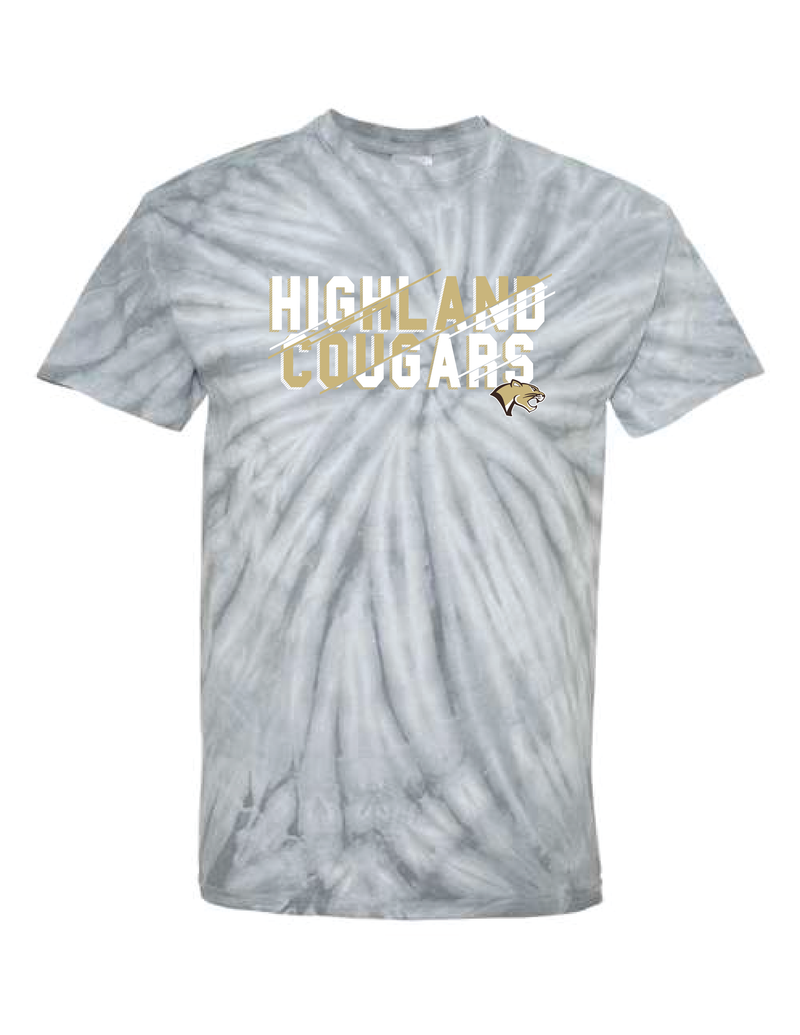 Highland Cougars Tie-Dyed T-Shirt