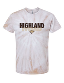 Highland Cougars Tie-Dyed T-Shirt