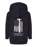 Dannehold Construction Toddler Fleece Hoodie