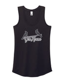 Gas House Baseball 2024 Ladies Tri-Blend Racerback Tank Top