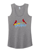 Gas House Baseball 2024 Ladies Tri-Blend Racerback Tank Top