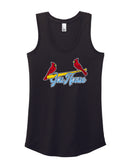 Gas House Baseball 2024 Ladies Tri-Blend Racerback Tank Top