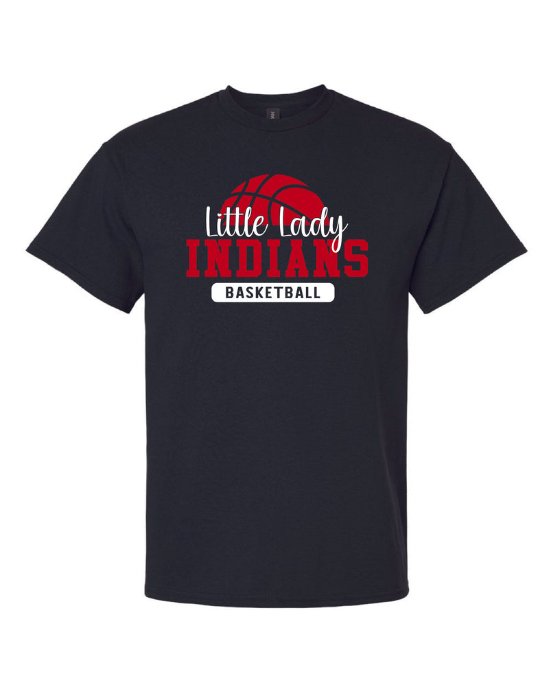 Little Lady Indians Basketball T-Shirt