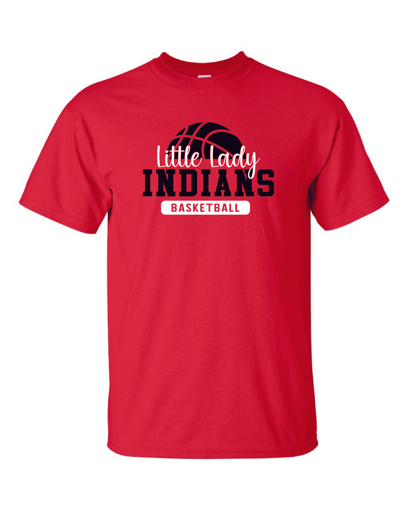 Little Lady Indians Basketball T-Shirt