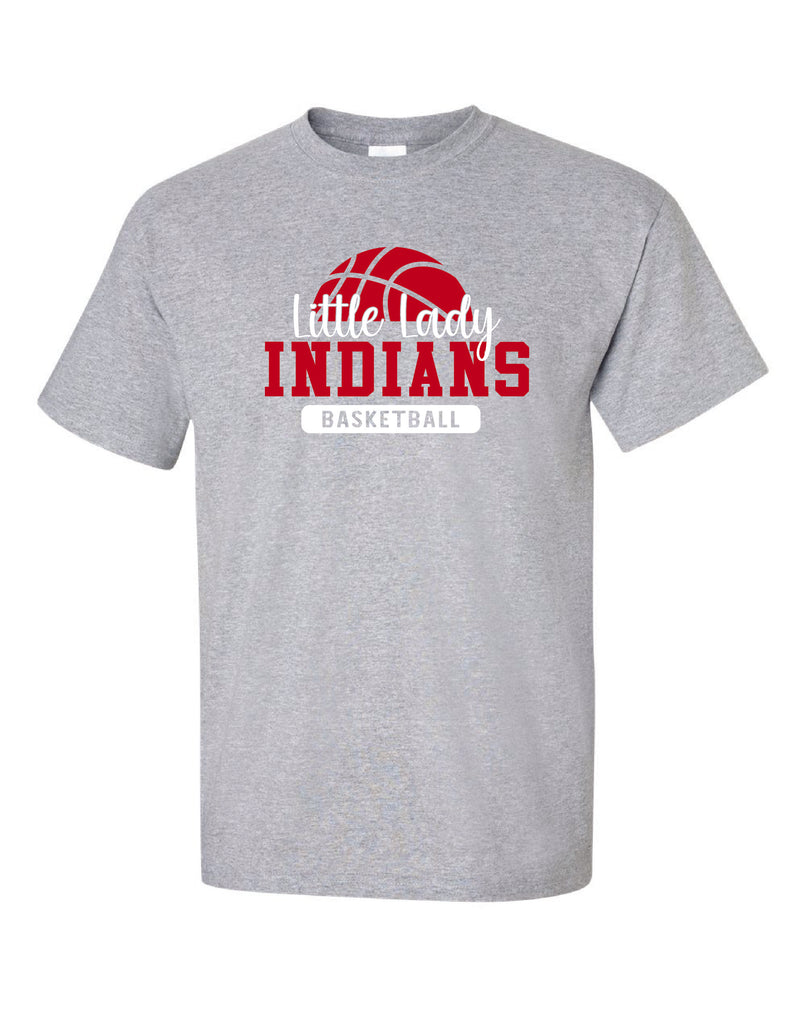 Little Lady Indians Basketball T-Shirt