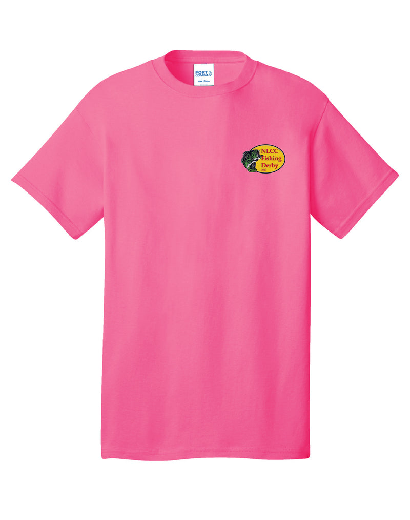 NLCC Fishing Derby 2023 Neon Pink T-Shirt