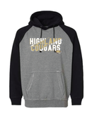 Highland Cougars Vintage Hooded Sweatshirt