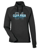 Club Four Volleyball 2026 Women's Waffle Cross-Neck Pullover