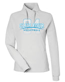 Club Four Volleyball 2026 Women's Waffle Cross-Neck Pullover