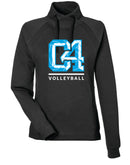Club Four Volleyball 2026 Women's Waffle Cross-Neck Pullover