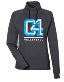 Club Four Volleyball 2026 Women's Waffle Cross-Neck Pullover