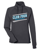Club Four Volleyball 2026 Women's Waffle Cross-Neck Pullover