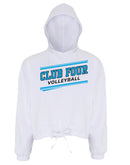 Club Four Volleyball 2026 Women's Cropped Maria Hoodie