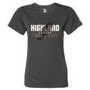 Highland Track & Field Ladies Drifit V-Neck