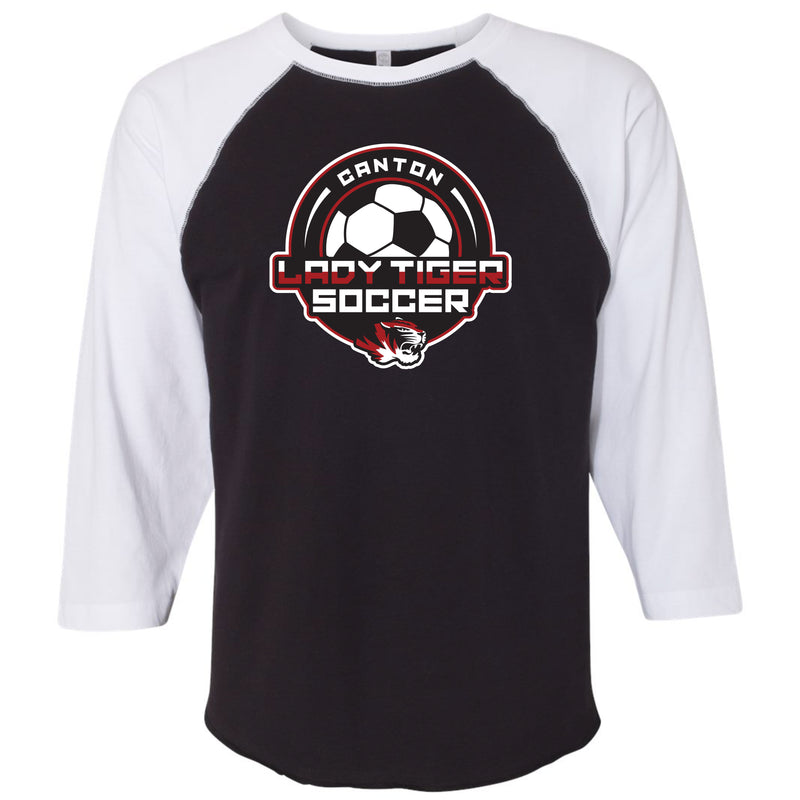 Canton Lady Tiger Soccer 2022 Baseball T-Shirt