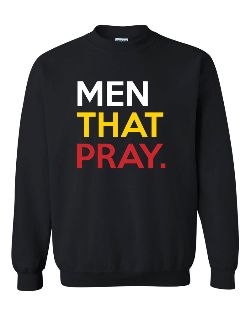 Men That Pray Appliquéd Crewneck Sweatshirt