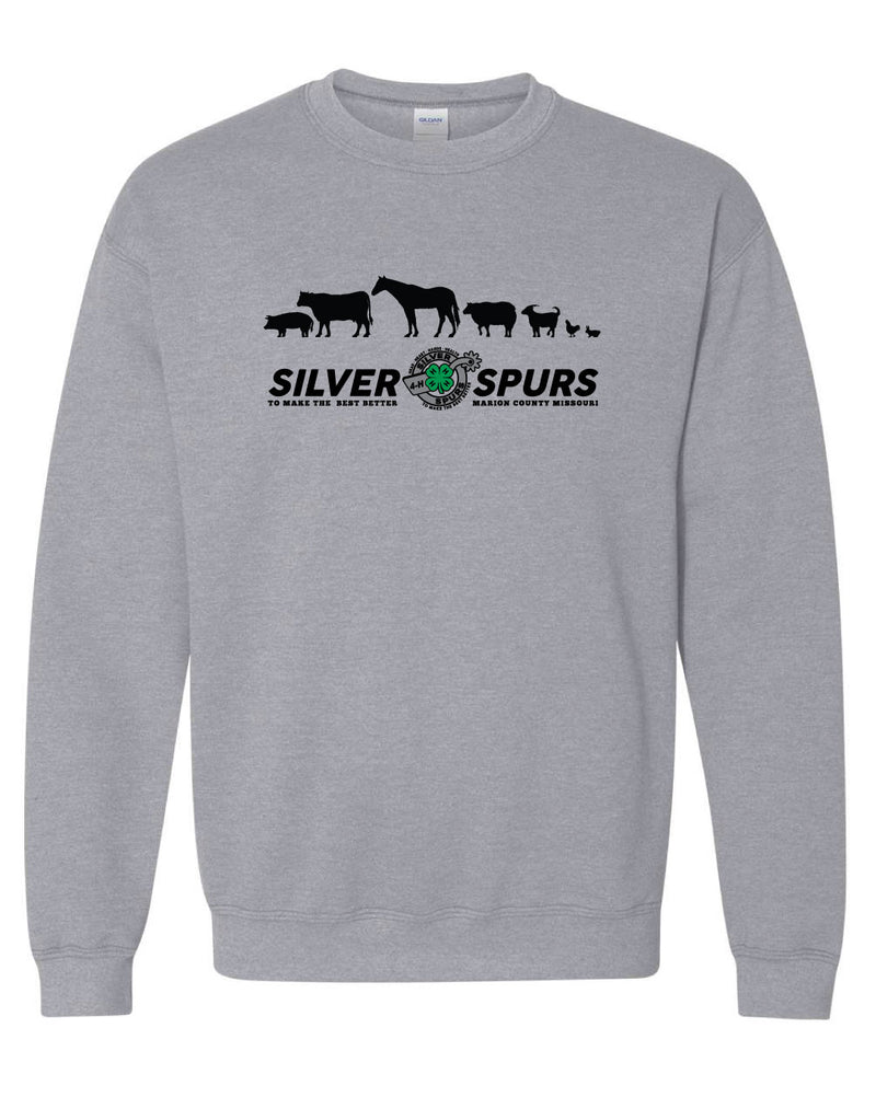 Silver Spurs 4-H Crewneck Sweatshirt