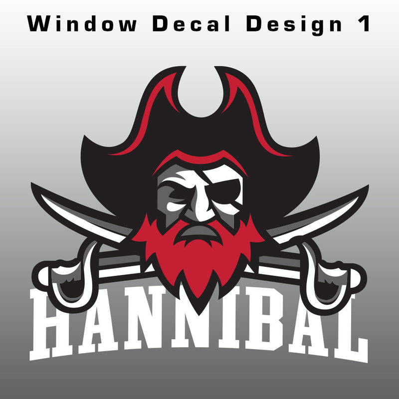 Hannibal Pirates Window Decal