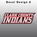Clark County Indians Window Decal