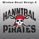 Hannibal Pirates Window Decal