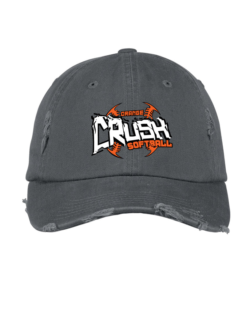 Orange Crush Softball 2023 Distressed Hat