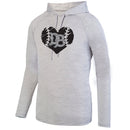 Dirtbag Baseball Drifit Lightweight Heather Hoodie