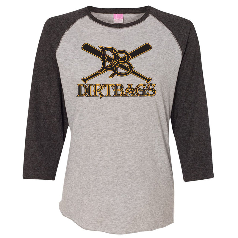 Dirtbag Baseball Ladies Baseball Tee