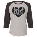 Dirtbag Baseball Ladies Baseball Tee