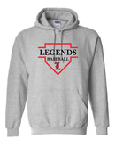 12U Legends Baseball 2024 Hooded Sweatshirt