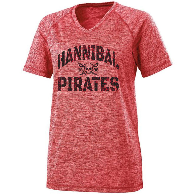 Hannibal Pirates Ladies Electrify V-Neck Tee