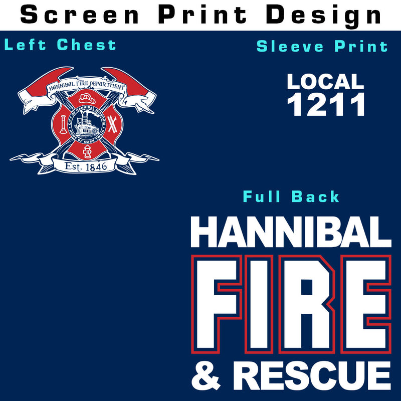 Hannibal Fire Department Drifit Tee