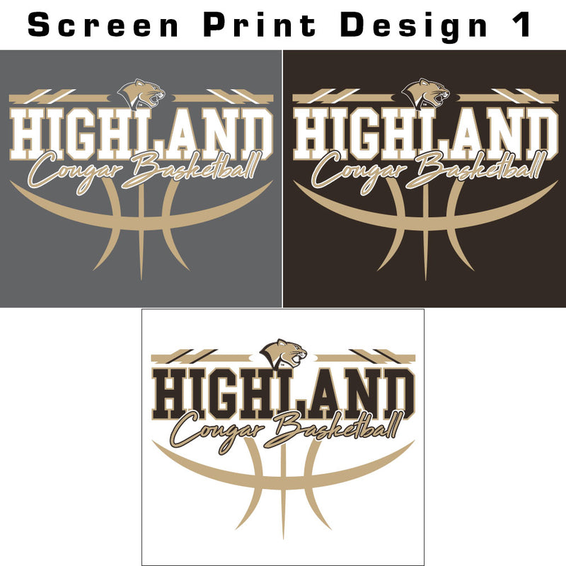 Highland Basketball Vintage Long Sleeve Tee