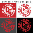 Clark County Indians Colorblock Hoodie