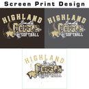Highland Softball Baseball Tee