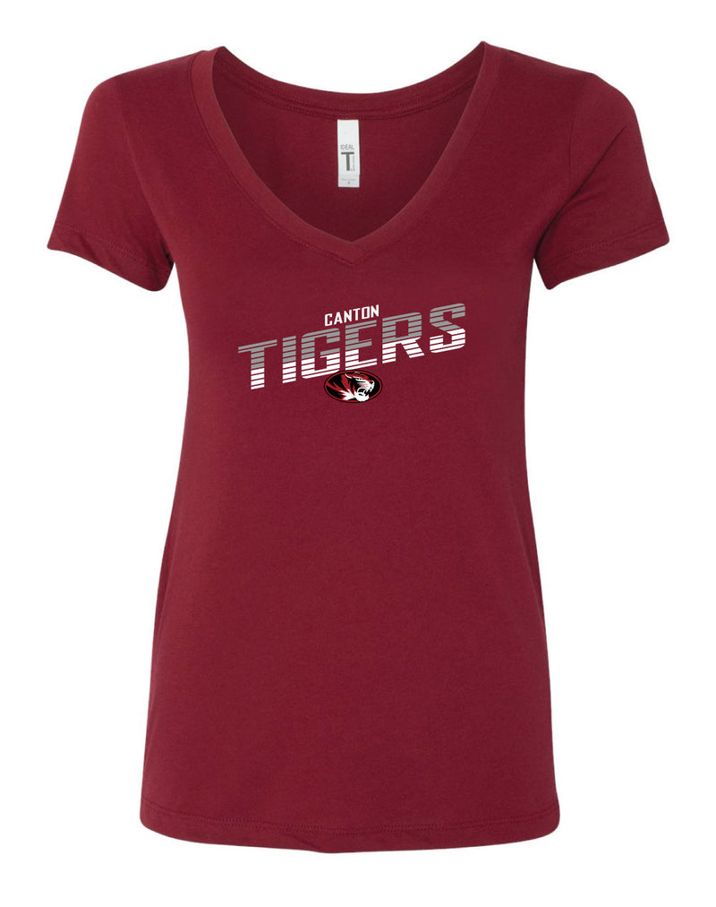 Canton Tigers V-Neck T-Shirt